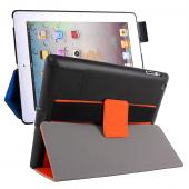 Multifunctional sound enhance handheld stand leather case for iPad2/3/4